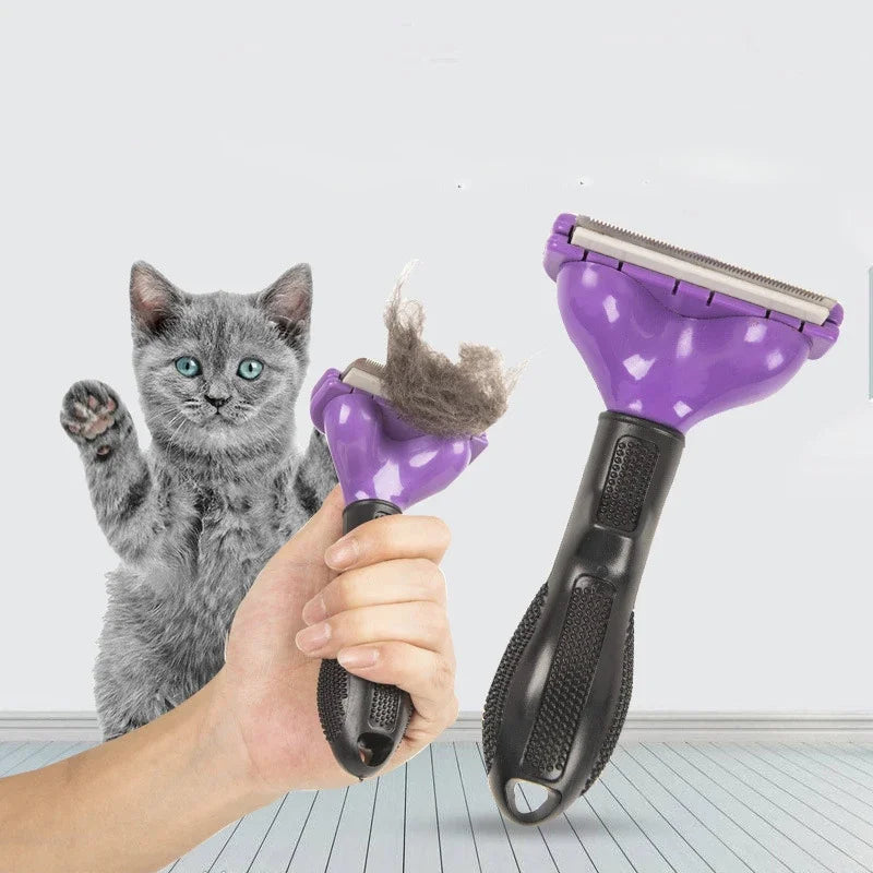 Pet Cat Hair Removal Combs Pet Grooming Brush Cats Hair Shedding Massage Combs Cat Hair Remover Cleaning Grooming Cat Brush
