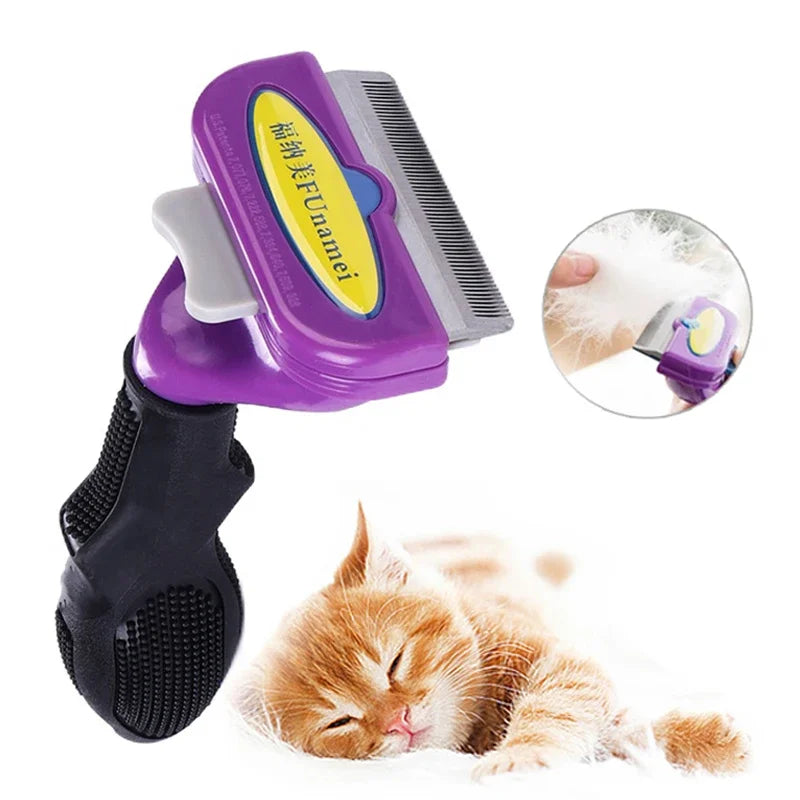 Pet Cat Hair Removal Combs Pet Grooming Brush Cats Hair Shedding Massage Combs Cat Hair Remover Cleaning Grooming Cat Brush