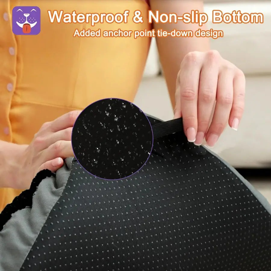 XL Dog Beds, Large Pet Bed for Crate, Washable Plush Dog Mat for Cages, NonSlip Crate Pad for Outdoor Indoor Car Use, Comfy amp