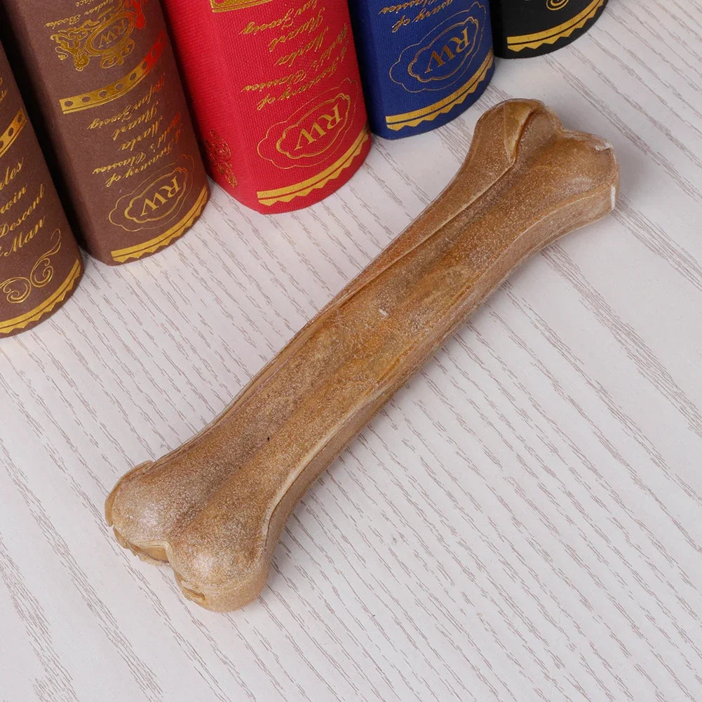 8 Inch Cowhide Bone Non-Toxic Creative Teeth Clean Stick Anti-bite Leather Chew Bone  for Small Medium Large Dog
