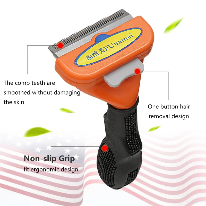 Pet Cat Hair Removal Combs Pet Grooming Brush Cats Hair Shedding Massage Combs Cat Hair Remover Cleaning Grooming Cat Brush
