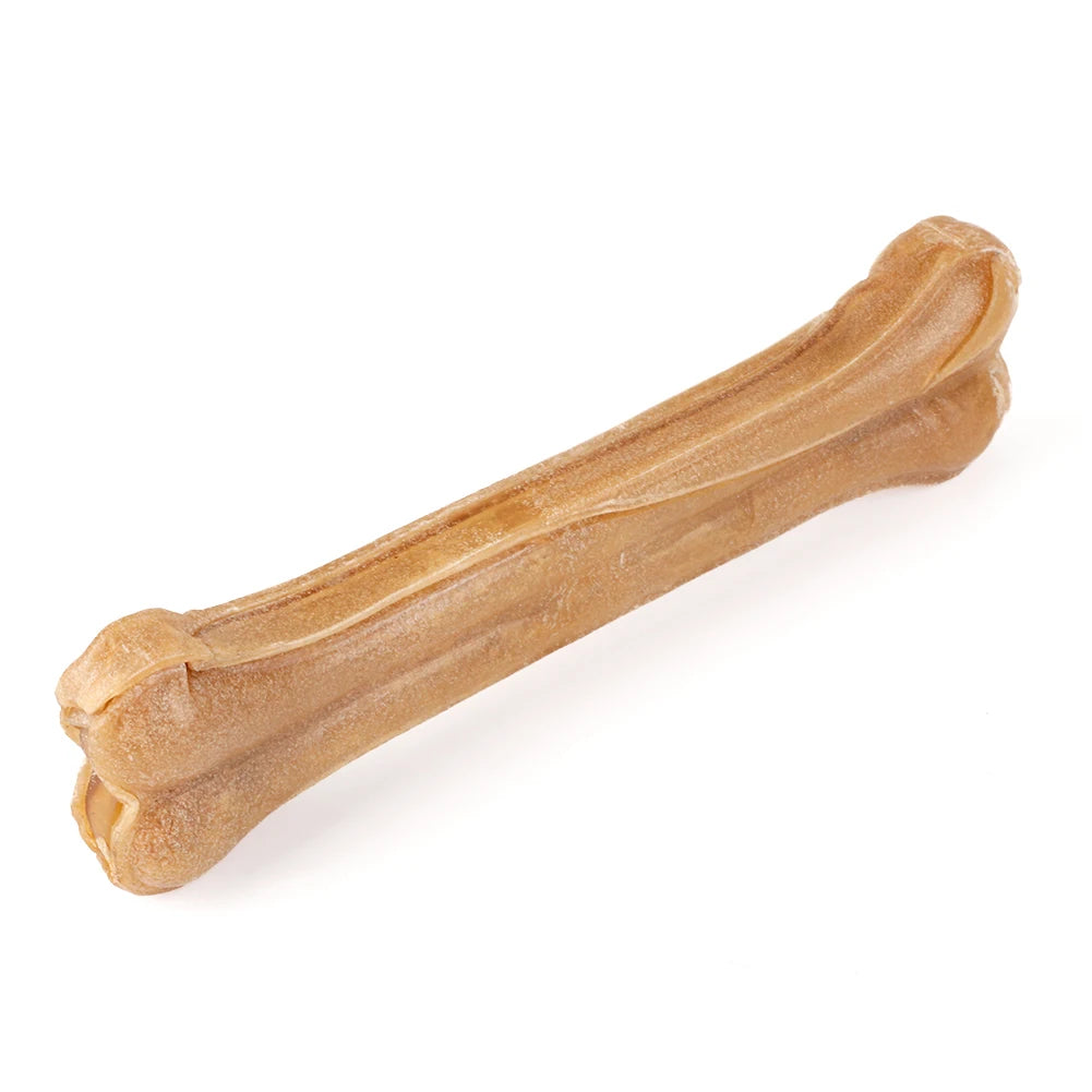 8 Inch Cowhide Bone Non-Toxic Creative Teeth Clean Stick Anti-bite Leather Chew Bone  for Small Medium Large Dog