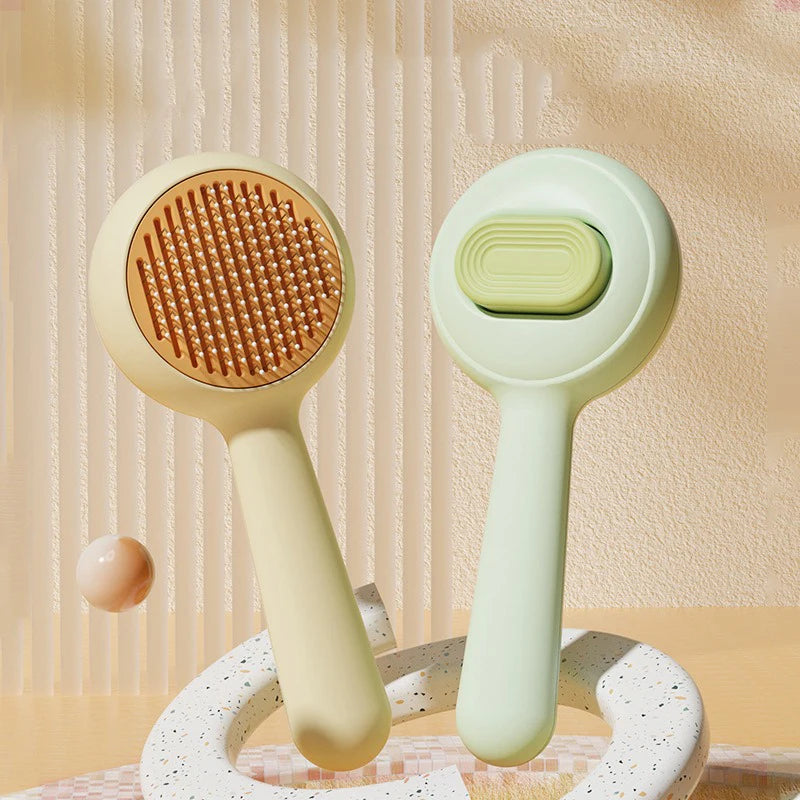 Pet self-cleaning comb cat comb pet wire brush self-cleaning steel needle comb pet supplies