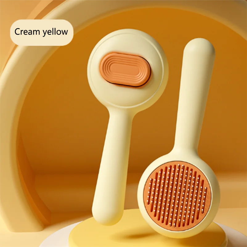 Pet self-cleaning comb cat comb pet wire brush self-cleaning steel needle comb pet supplies